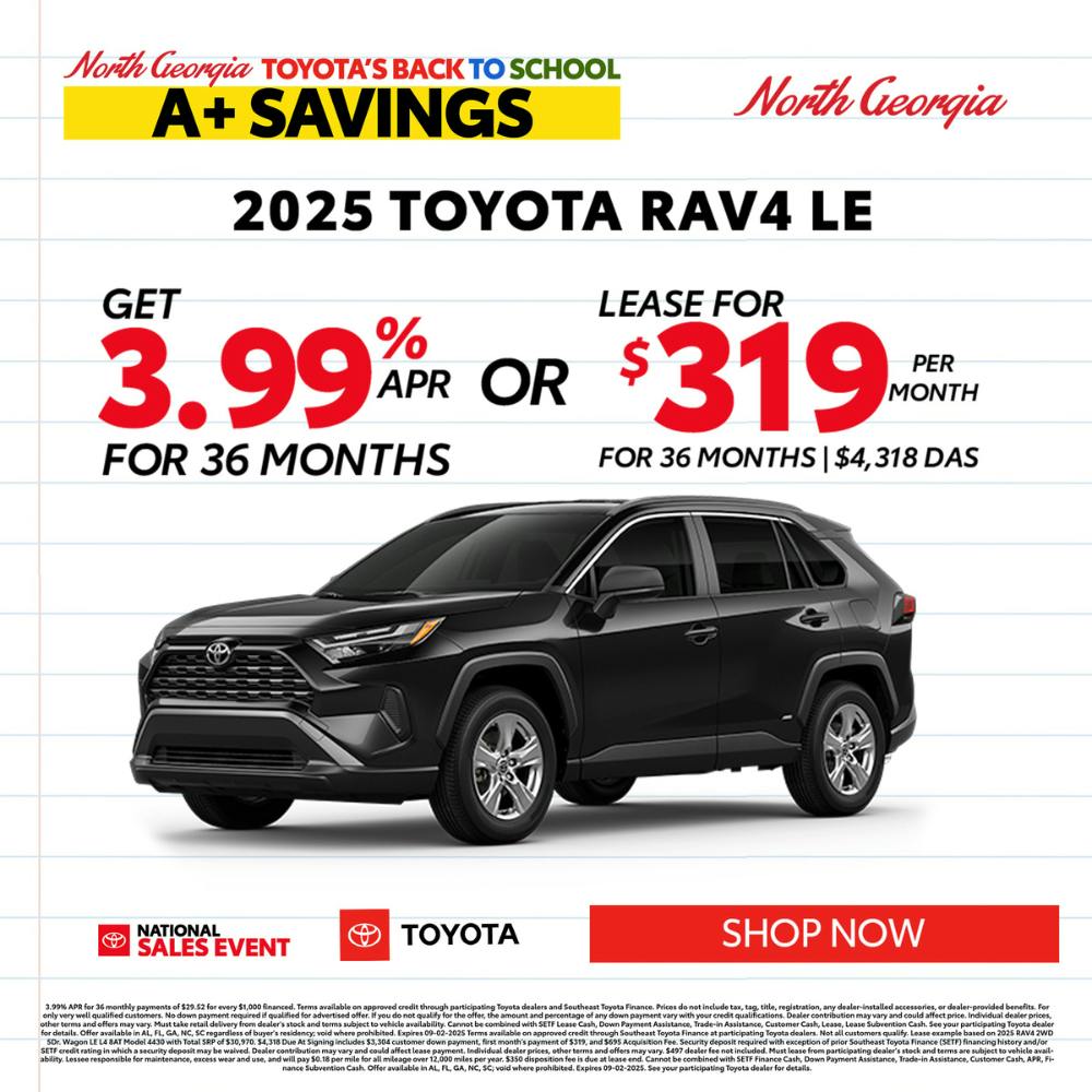 Toyota RAV4 Special Offer