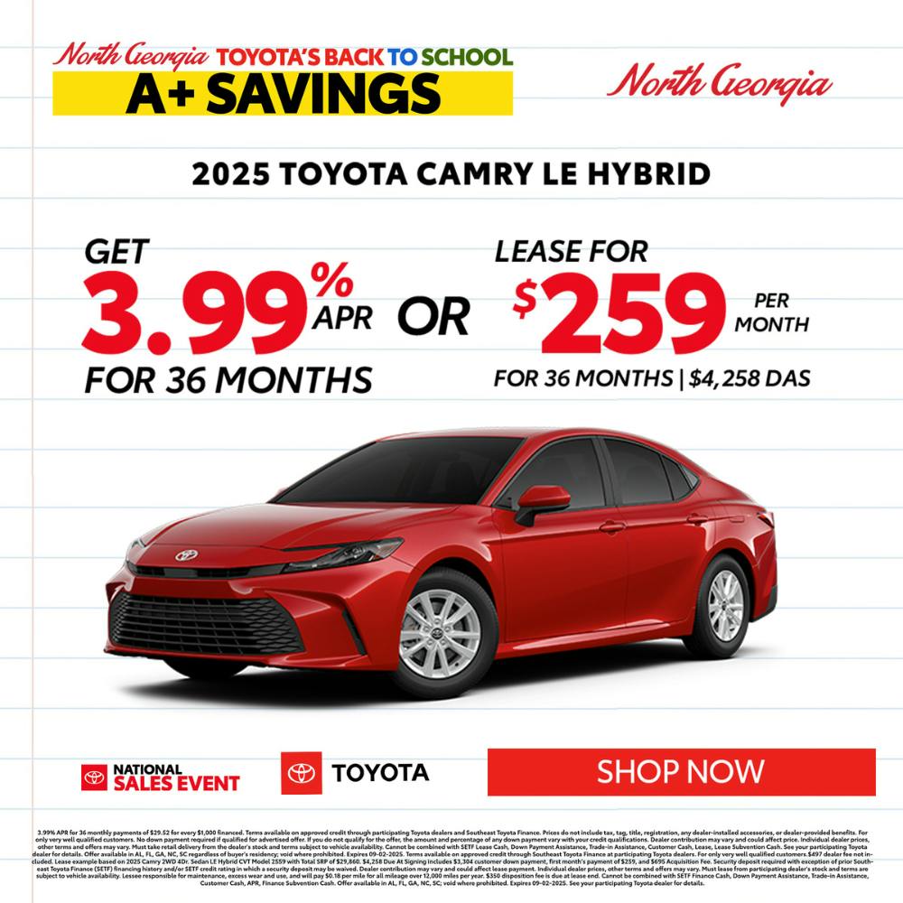 Toyota Camry Special Offer