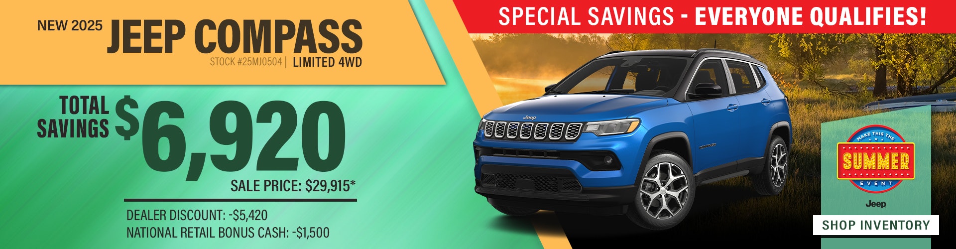 New 2025 Jeep Compass Limited 4WD