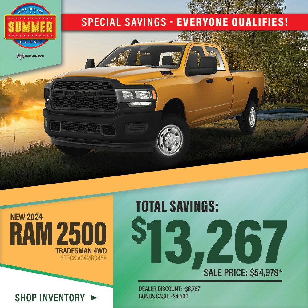 New 2024 RAM 2500 Tradesman 4WD