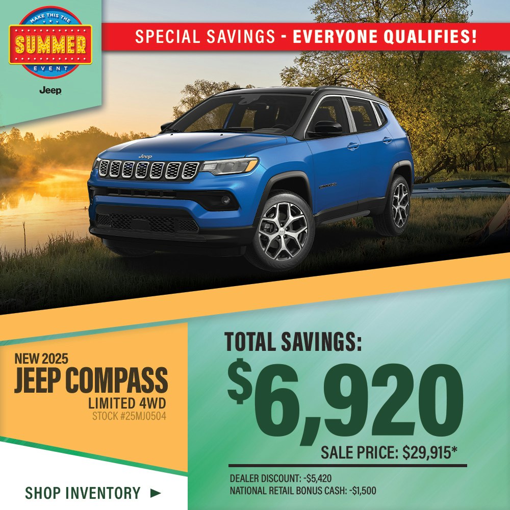 New 2025 Jeep Compass Limited 4WD
