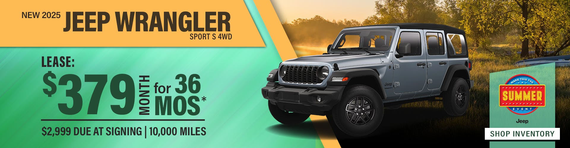 New 2025 Jeep Wrangler Sport S 4WD