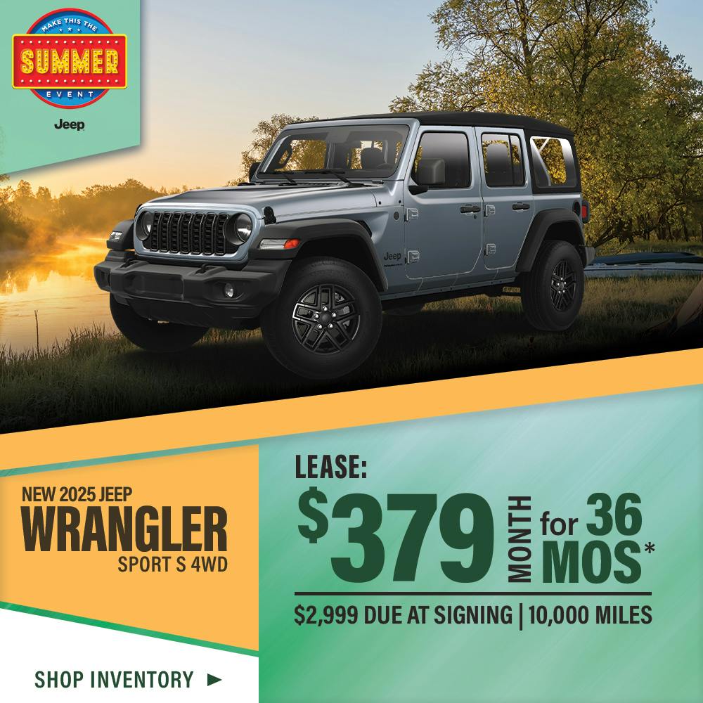 New 2025 Jeep Wrangler Sport S 4WD