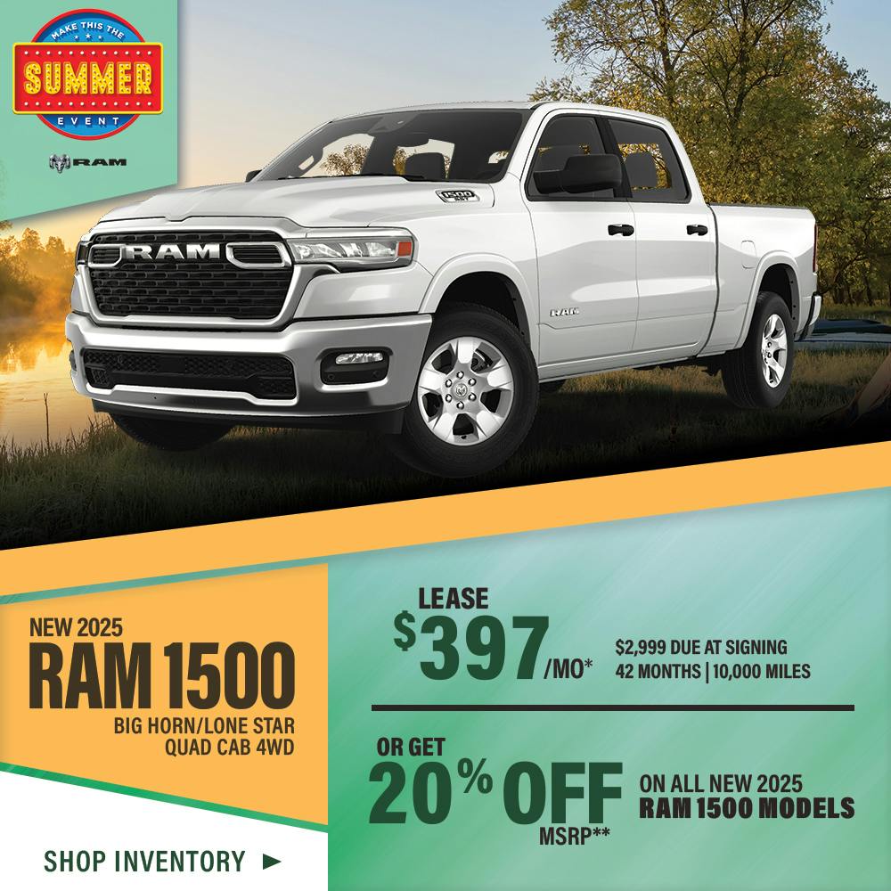 New 2025 Ram 1500 Big Horn/Lone Star Crew Cab 4WD