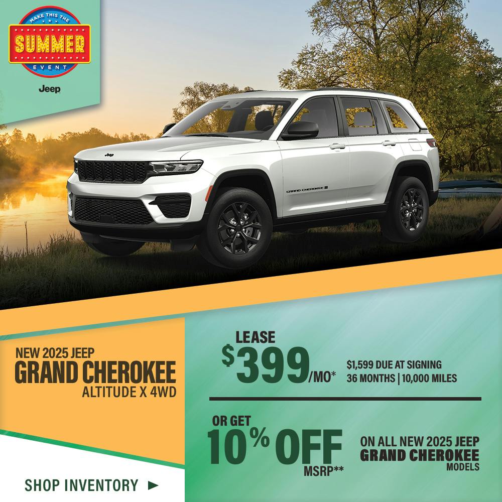 New 2025 Jeep Grand Cherokee Altitude X 4WD