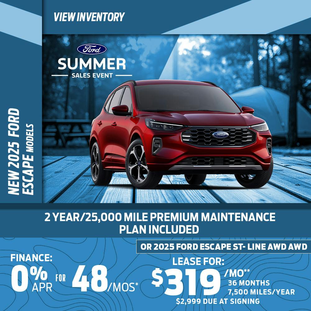 New 2025 Ford Escape Models OR 2025 Ford Escape ST- Line AWD