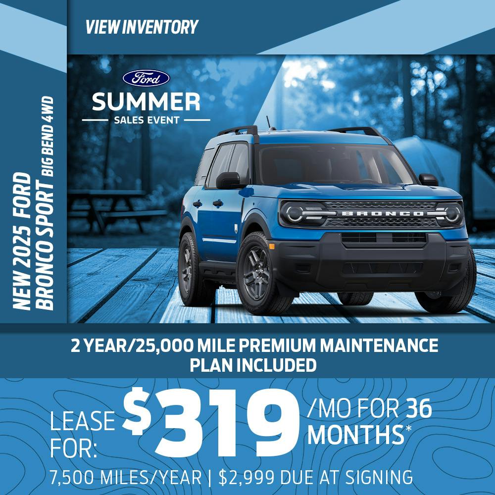 New 2025 Ford Bronco Sport Big Bend 4WD
