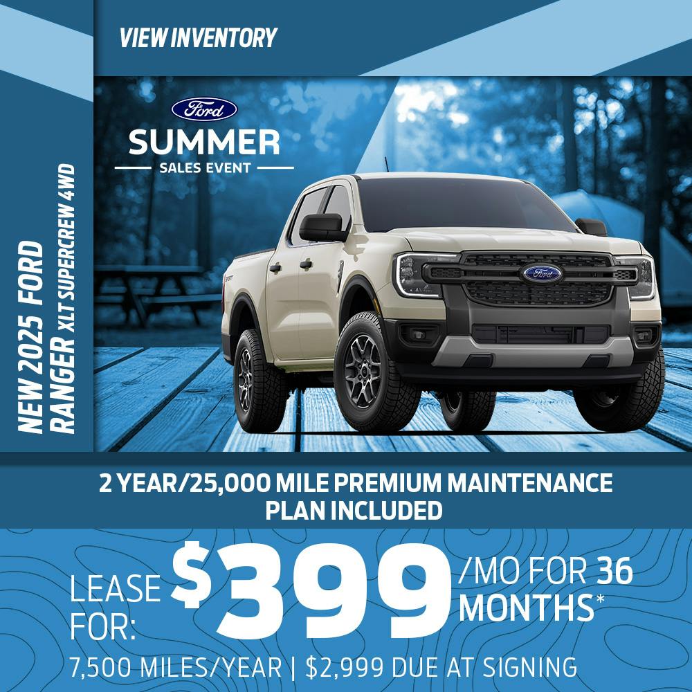 New 2025 Ford Ranger XLT SuperCrew 4WD