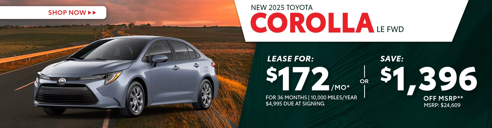New 2025 Toyota Corolla LE FWD