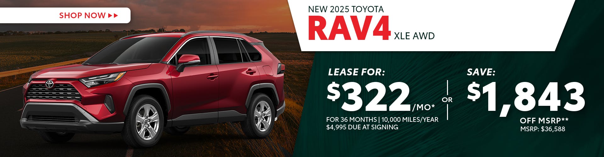 New 2025 Toyota RAV4 XLE AWD