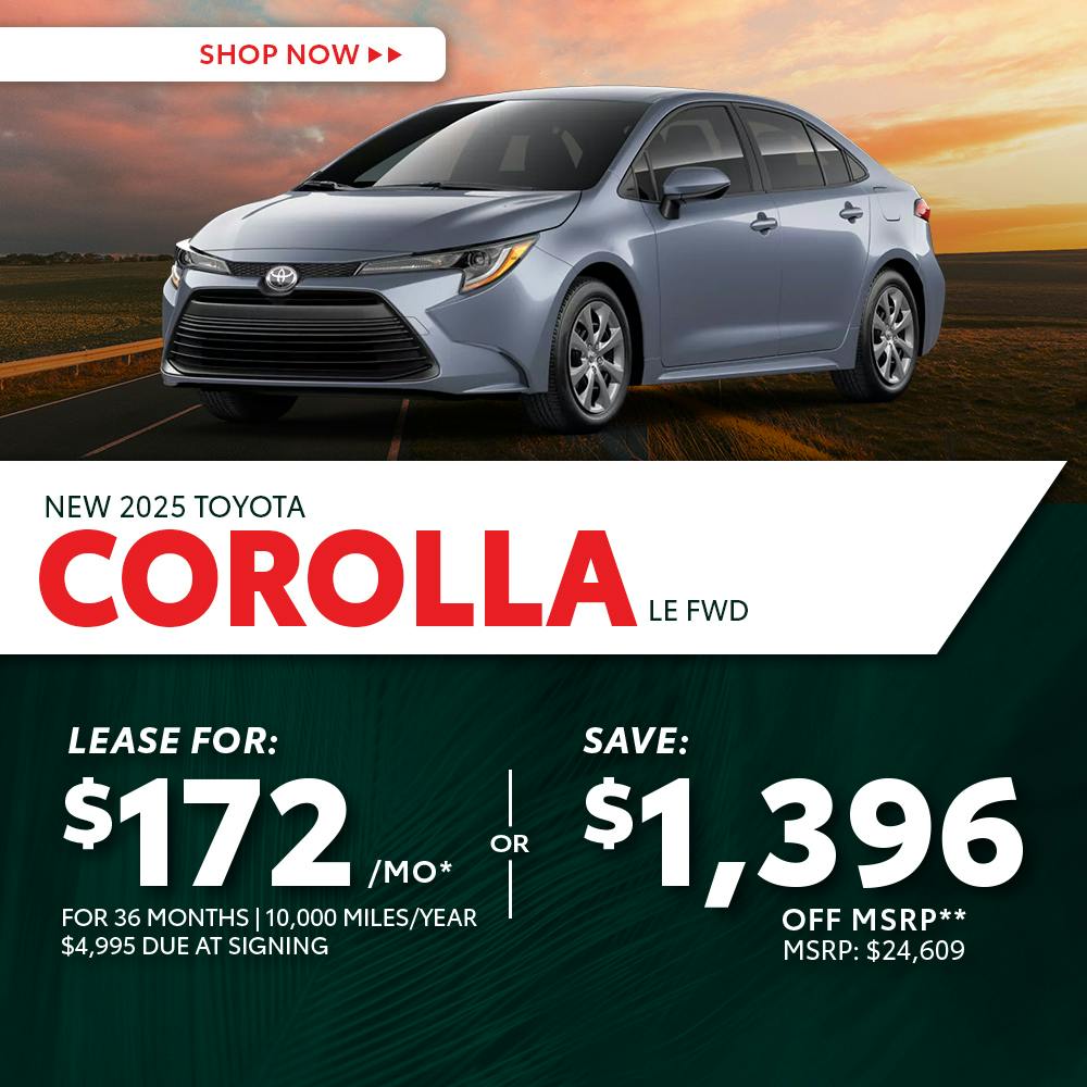 New 2025 Toyota Corolla LE FWD