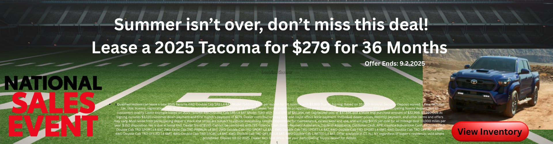 August 2025 NAT Tacoma