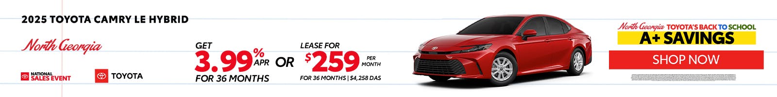 Toyota Camry Special Offer