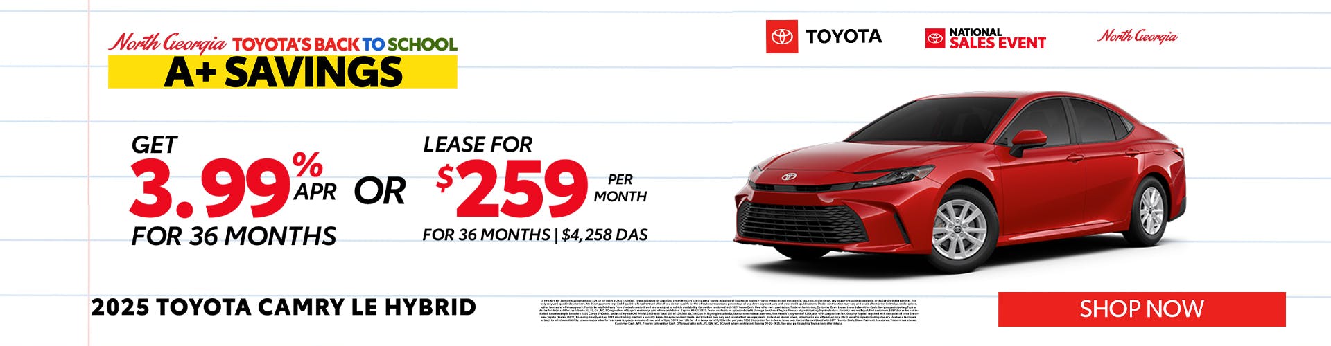 Toyota Camry Special Offer