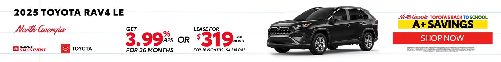 Toyota RAV4 Special Offer