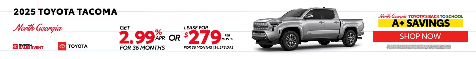 Toyota Tacoma Special Offer