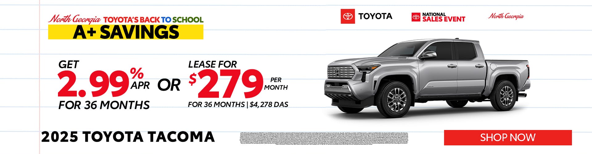 Toyota Tacoma Special Offer