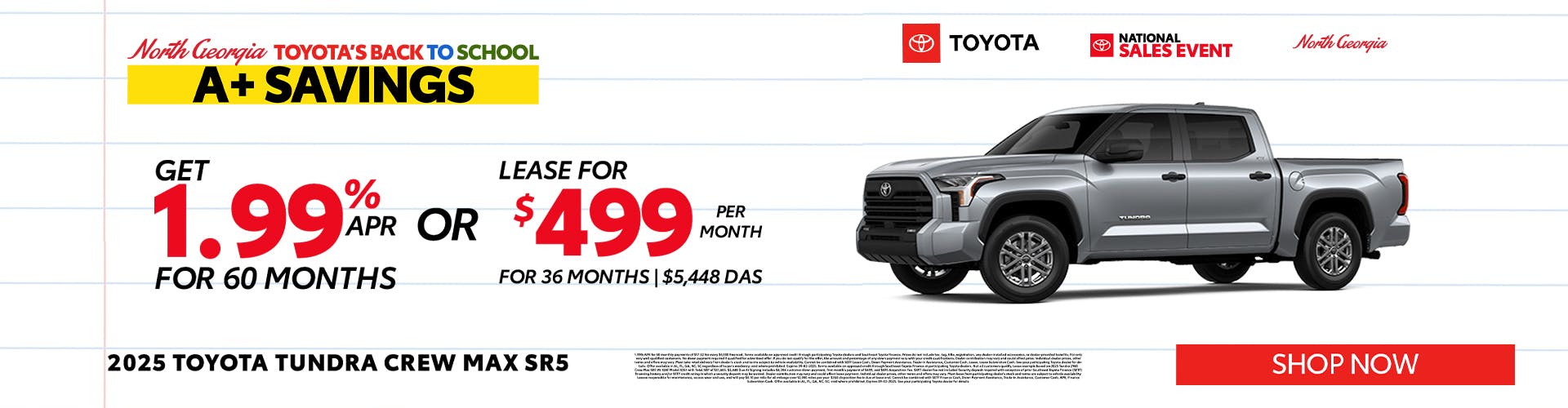 Toyota Tundra Special Offer