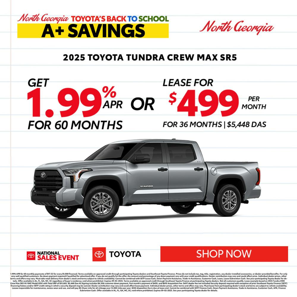Toyota Tundra Special Offer