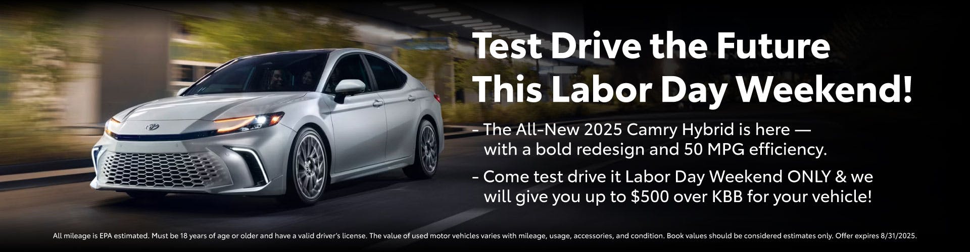 Test Drive 2025 Camry