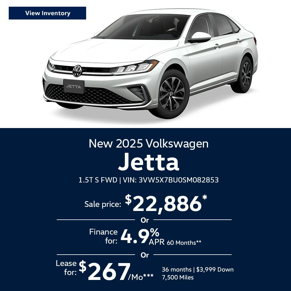 New 2025 Volkswagen Jetta 1.5T S FWD