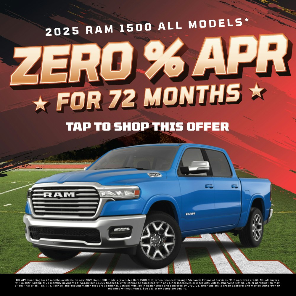 2025 Ram 1500 0% APR