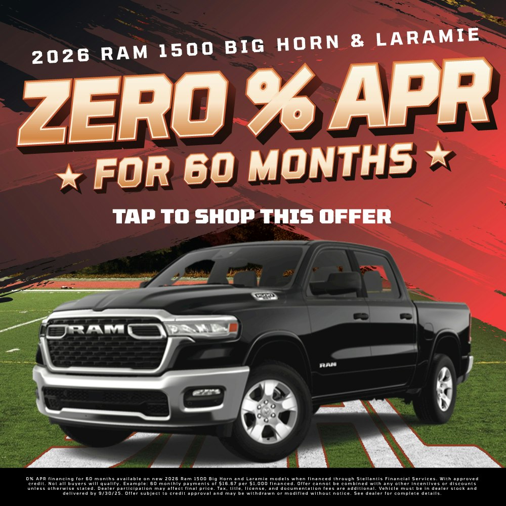 2026 Ram 1500 0% APR