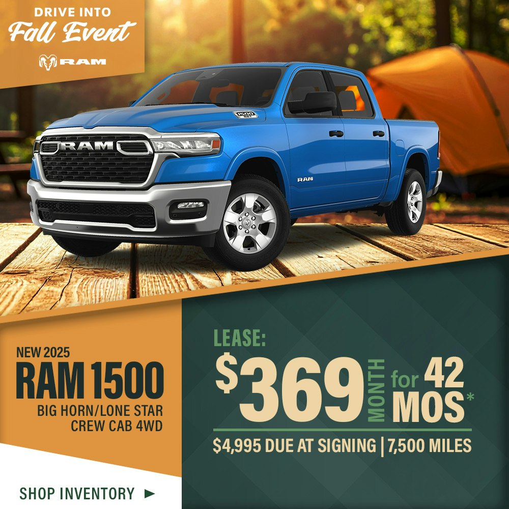 New 2025 RAM 1500 Big Horn/Lone Star Crew Cab 4WD