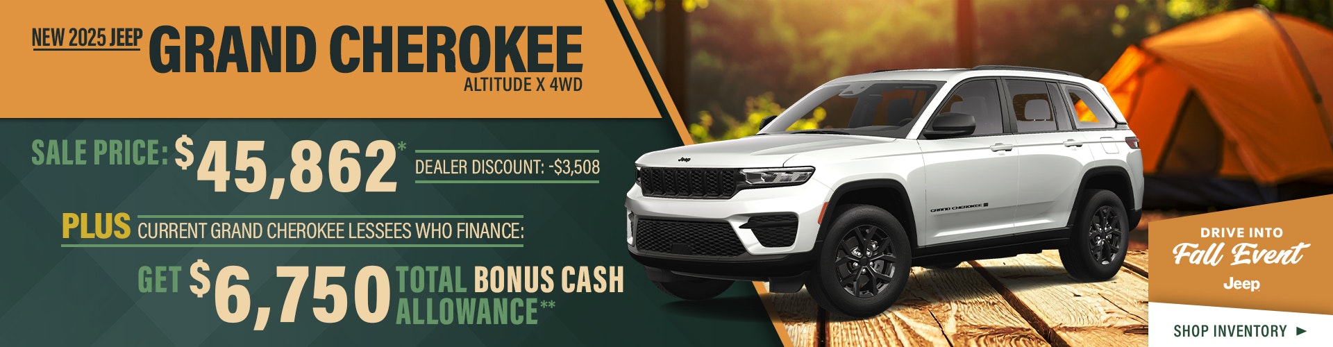 New 2025 Jeep Grand Cherokee Altitude X 4WD