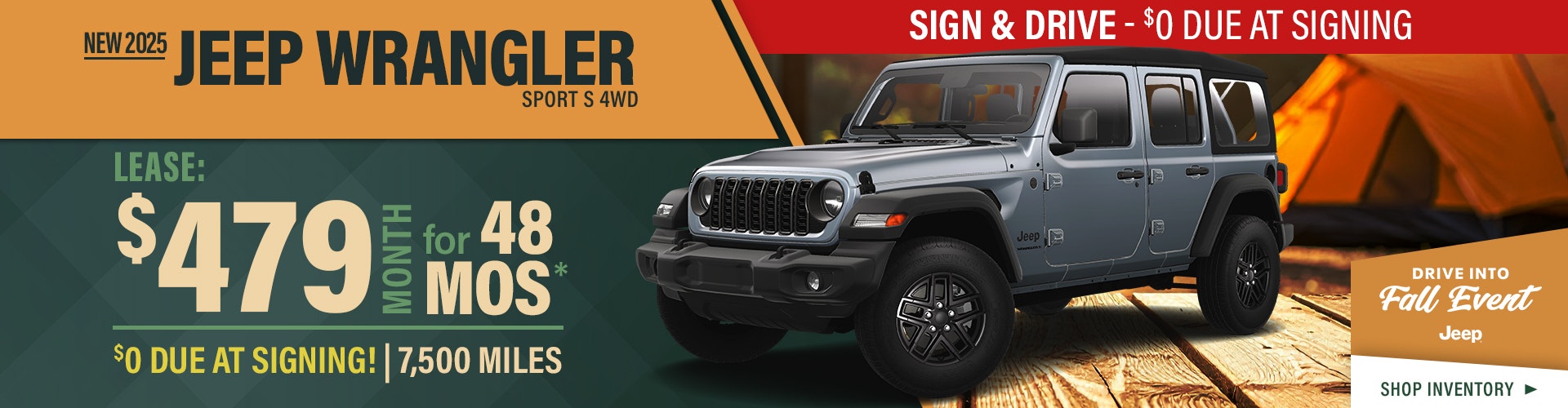 New 2025 Jeep Wrangler Sport S 4WD