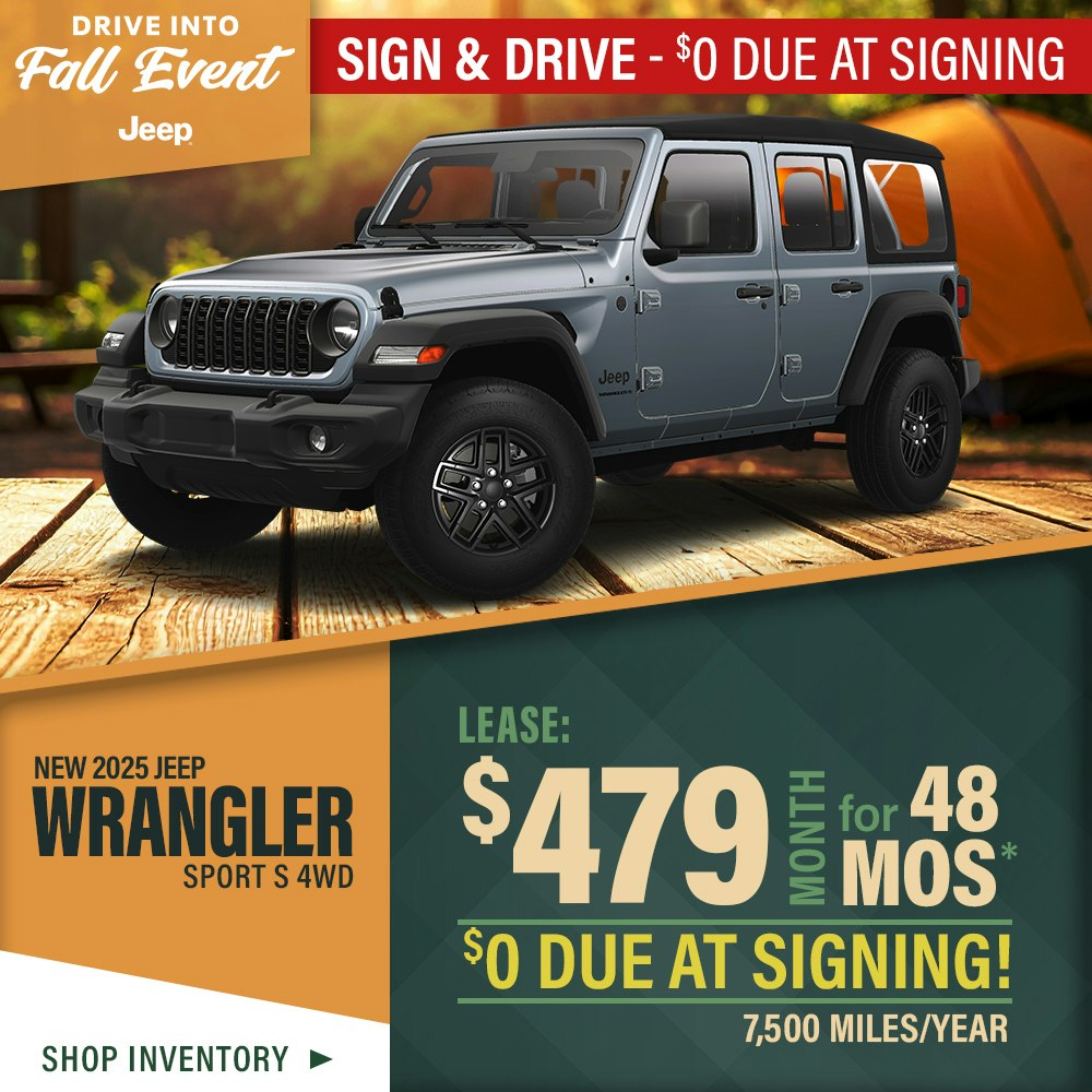 New 2025 Jeep Wrangler Sport S 4WD