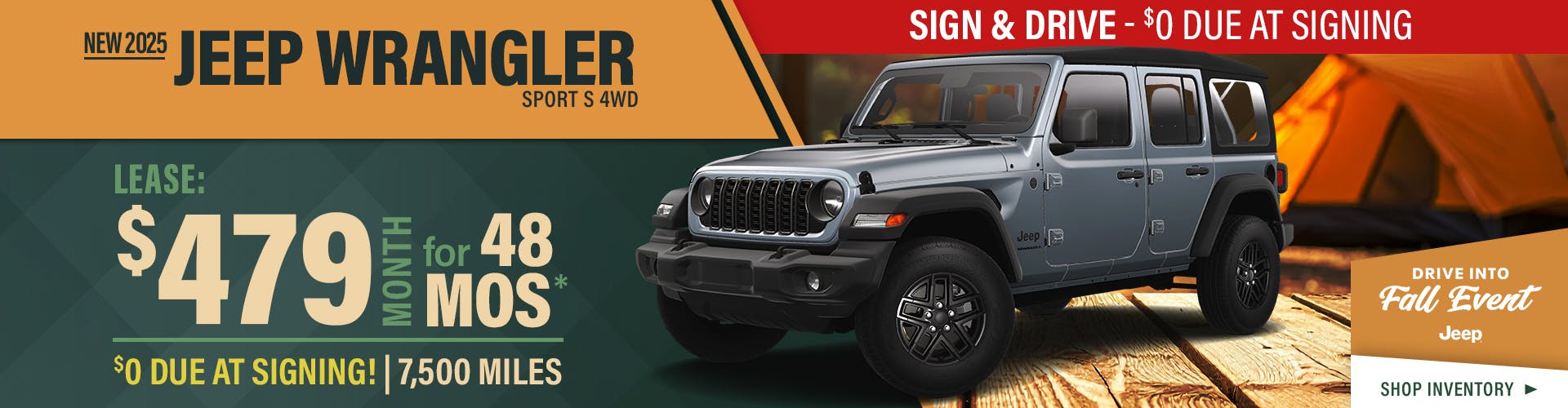 New 2025 Jeep Wrangler Sport S 4WD