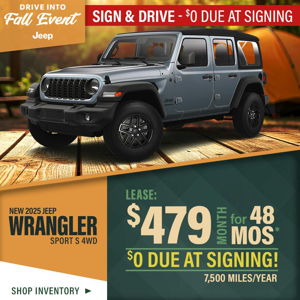 New 2025 Jeep Wrangler Sport S 4WD