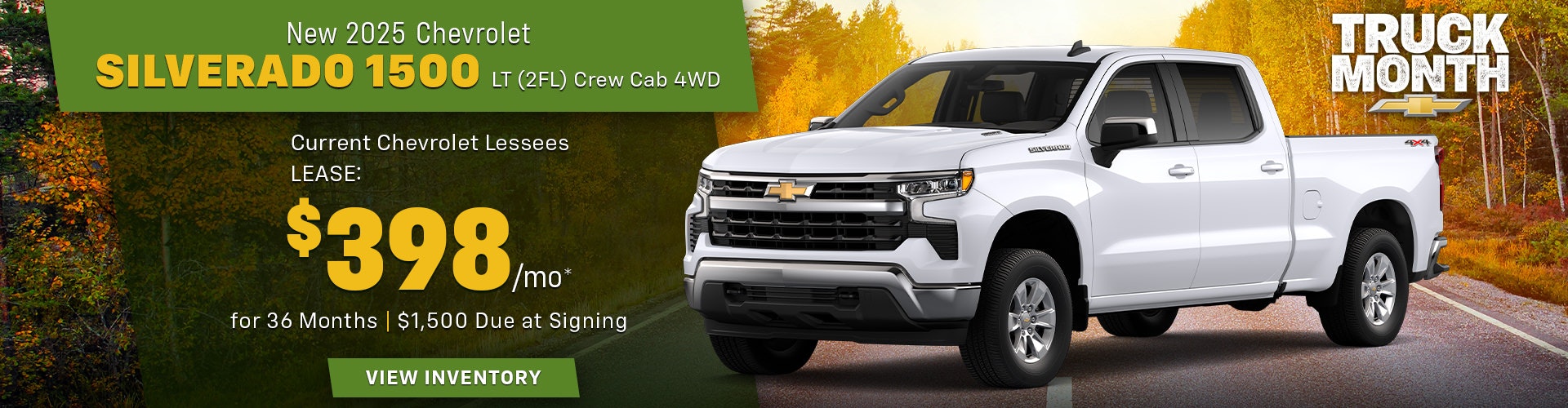 New 2025 Chevrolet Silverado 1500 LT (2FL) Crew Cab 4WD