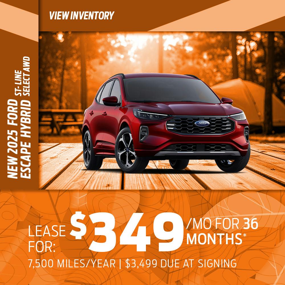 New 2025 Ford Escape Hybrid ST- Line Select AWD