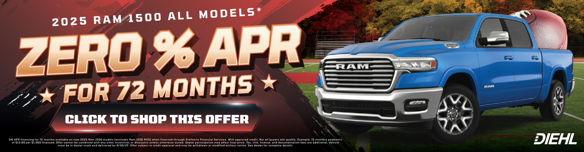 2025 Ram 1500 0% APR