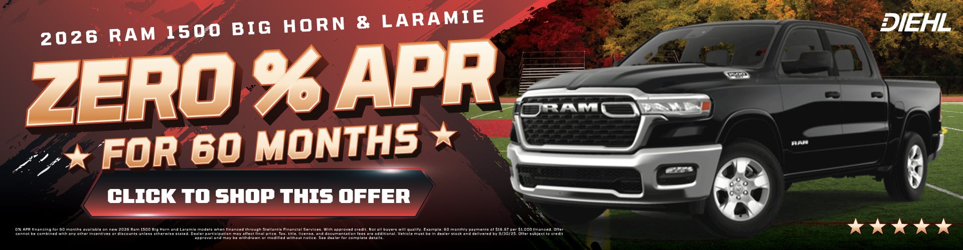 2026 Ram 1500 0% APR