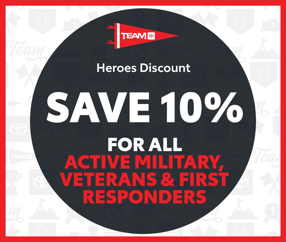 Heroes Discount | Team Toyota of Princeton