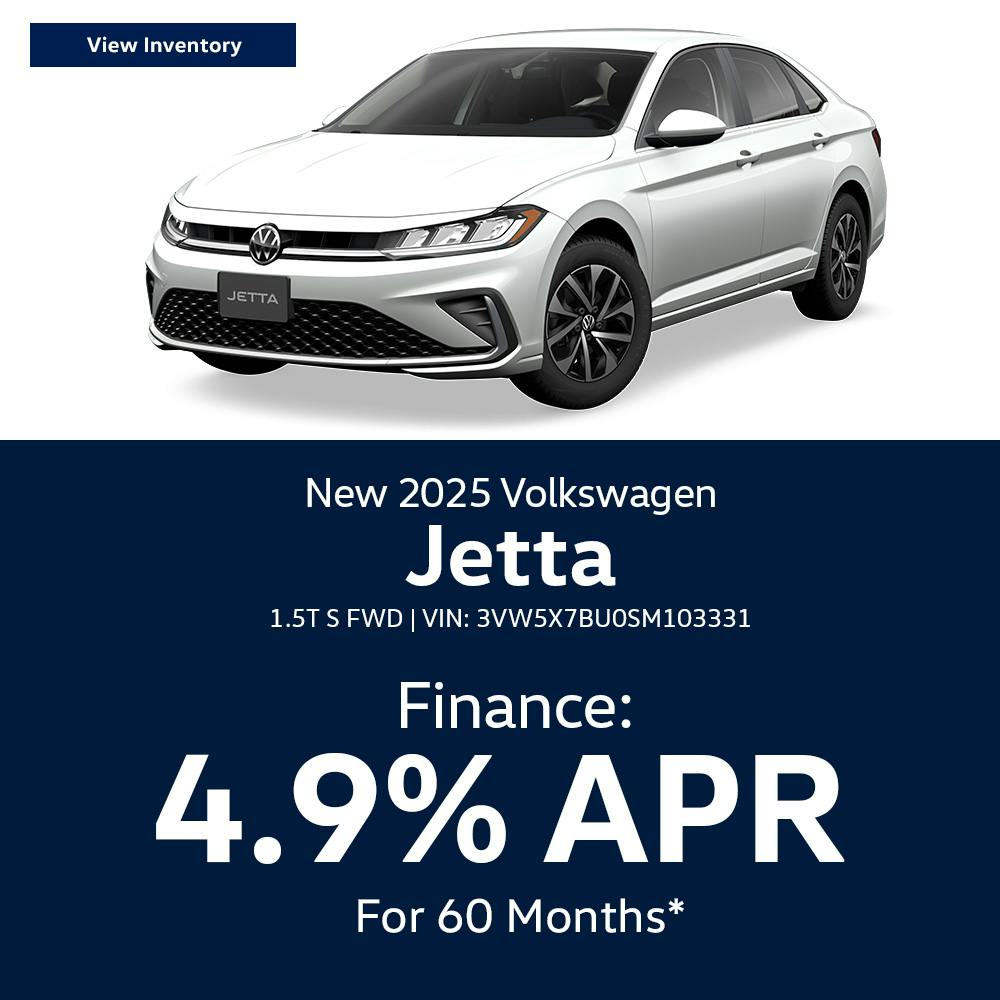 New 2025 Volkswagen Jetta 1.5T S FWD | Diehl Volkswagen of Butler