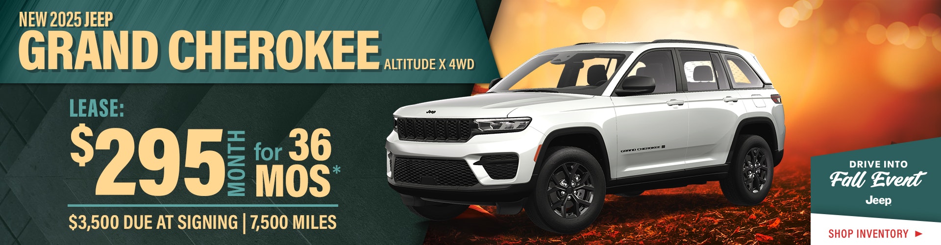 New 2025 Grand Cherokee Altitude X 4WD