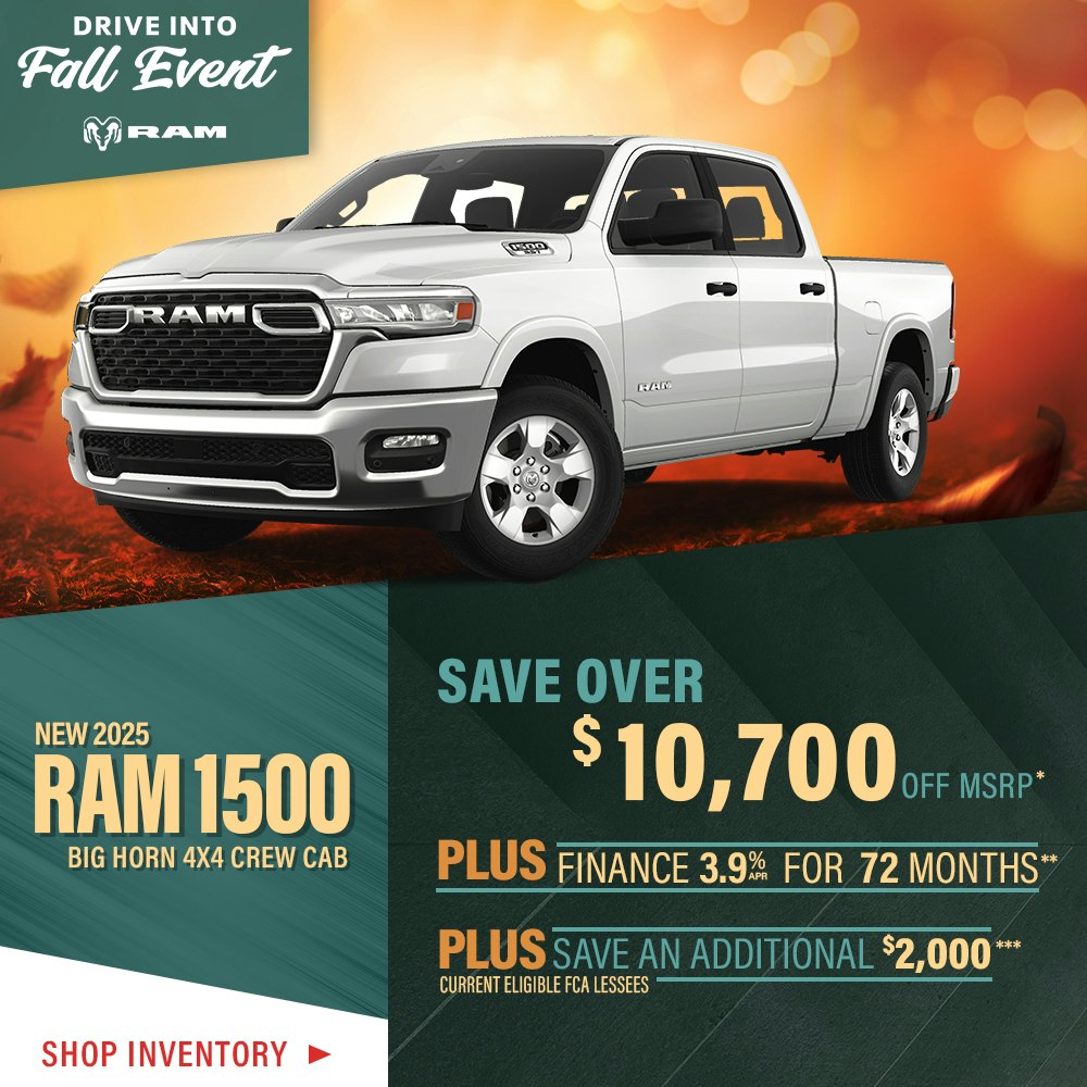 New 2025 Ram 1500 Big Horn 4X4 Crew Cab