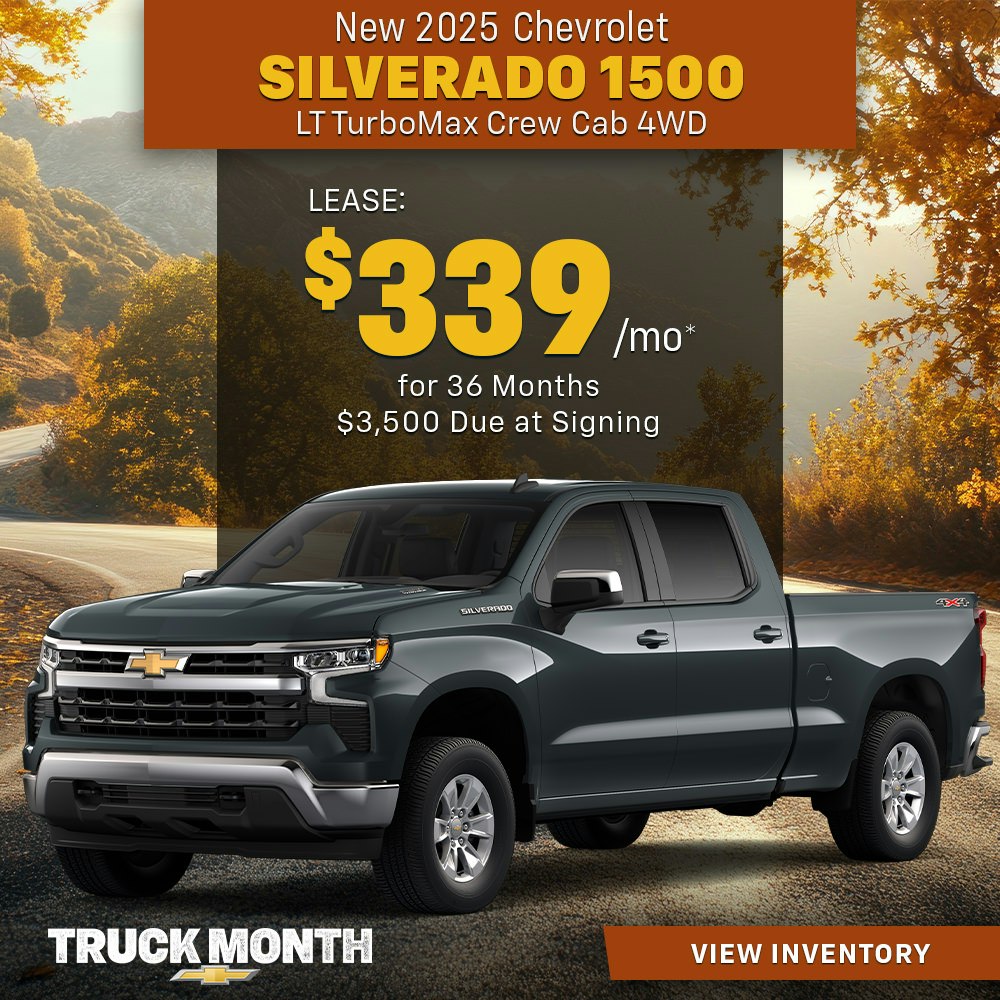 New 2025 Chevrolet Silverado 1500 LT TurboMax Crew Cab 4WD