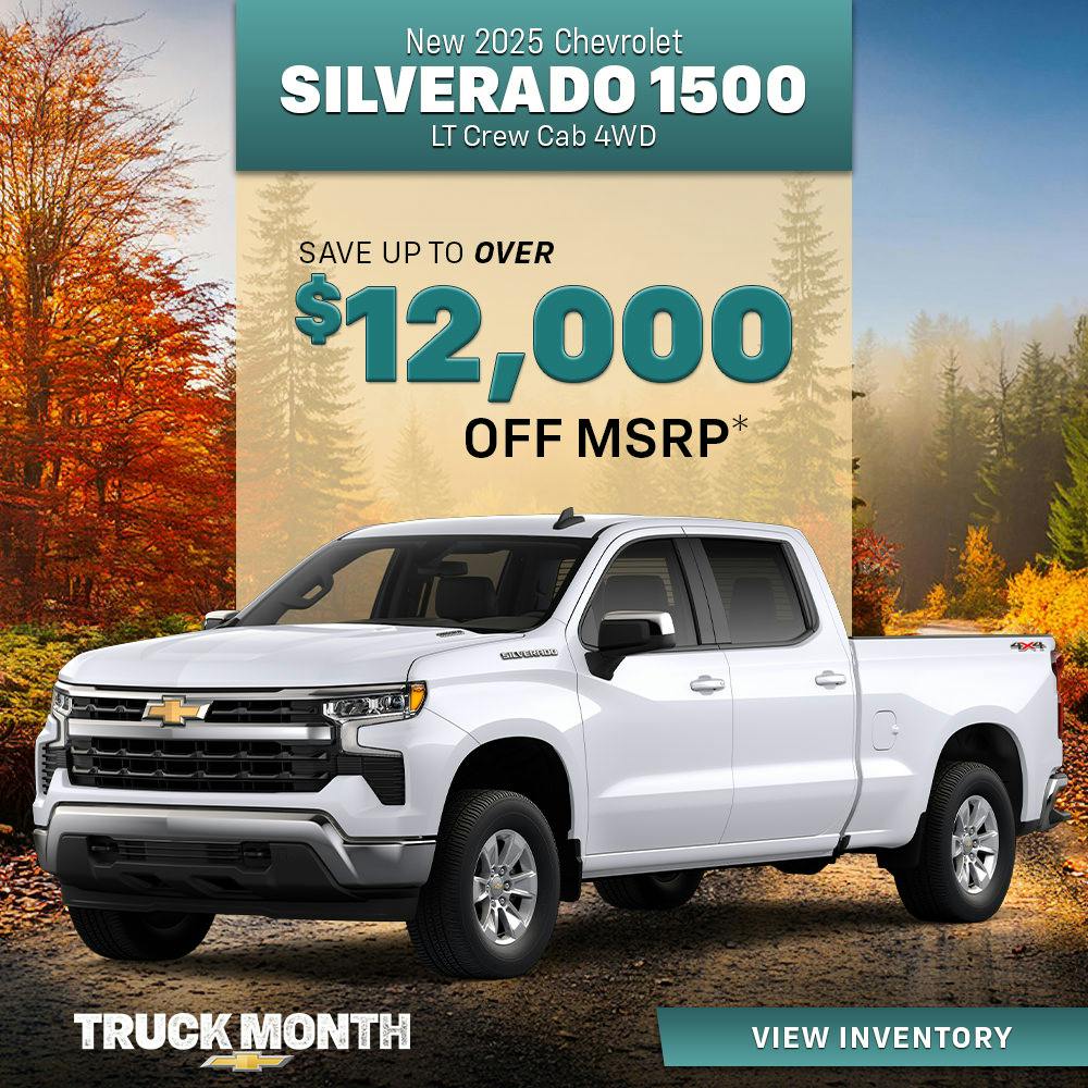 New 2025 Chevrolet Silverado 1500 LT Crew Cab 4WD | Diehl Chevrolet of Hermitage