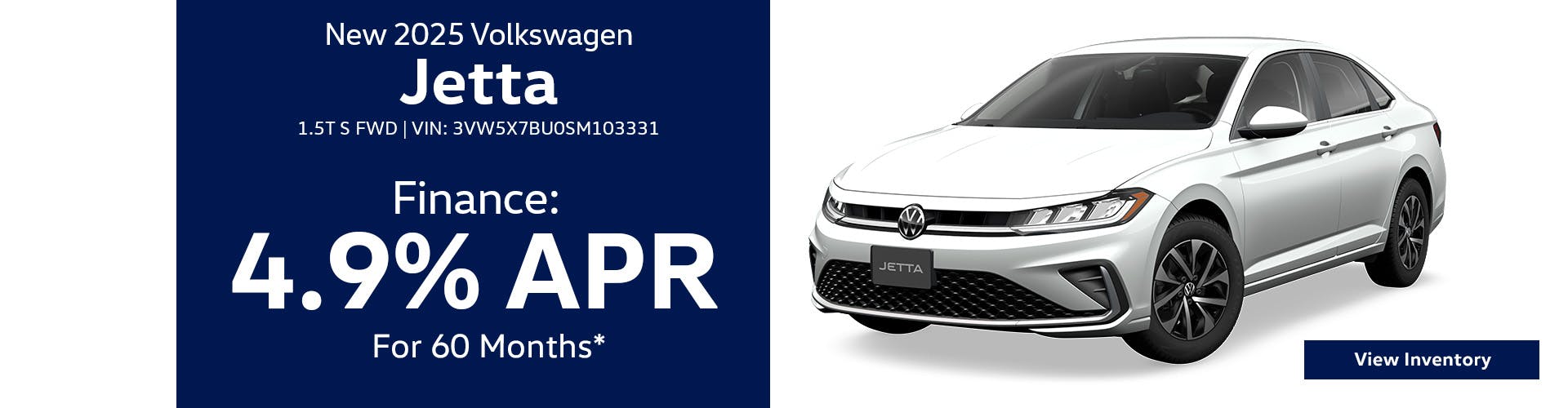 New 2025 Volkswagen Jetta 1.5T S FWD