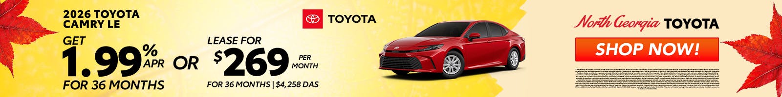 Toyota Camry Special Offer