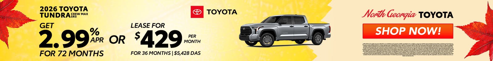 Toyota Tundra Special Offer