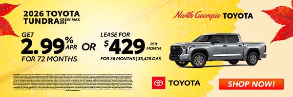 Toyota Tundra Special Offer | North Georgia Toyota