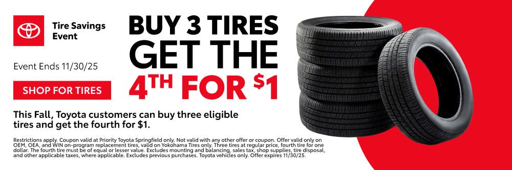Buy 3 Tires Get the 4th for $1