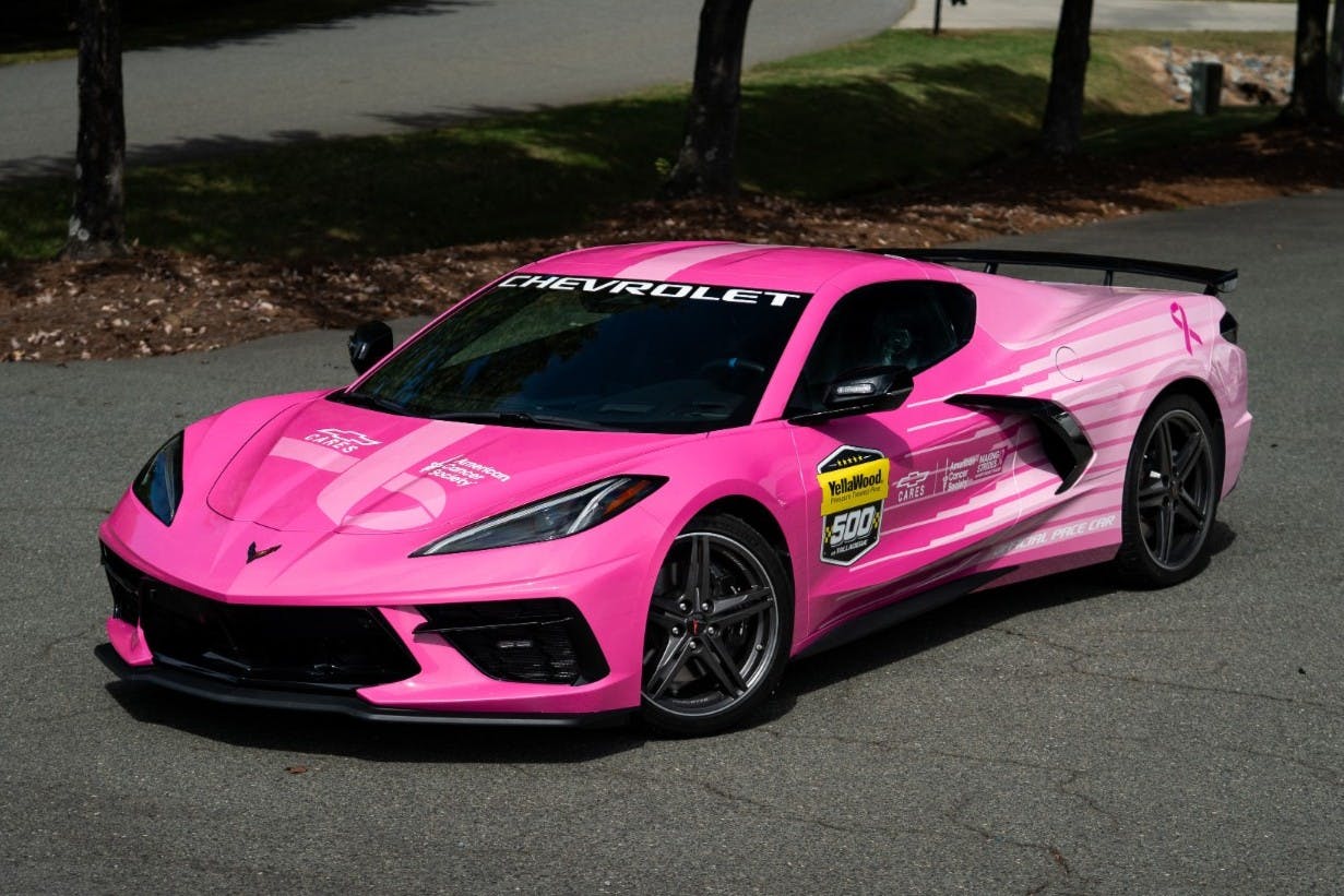Pink_Corvette Chevy’s Pink Corvette Stingray Pace Car Returns to NASCAR to Drive Breast Cancer Awareness
