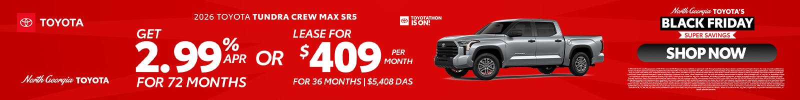 Toyota Tundra Toyotathon Sales Event